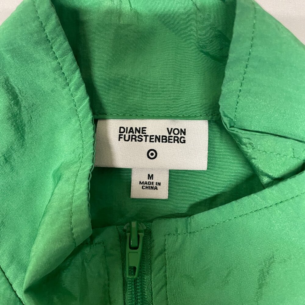 Diane Von Furstenberg green windbreaker pullover - Picture 11 of 13
